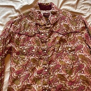 Western pearl snap long-sleeve shirt